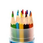 مداد رنگی ۱۲ رنگ استوانه ای آریا
