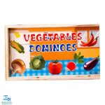 بازی دومینو چوبی سبزیجات آموزش اعداد انگلیسی (۲۸ عددی)