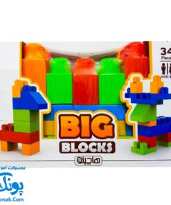 بازی خانه سازی بلوک های بزرگ ۳۴ قطعه هاچینو