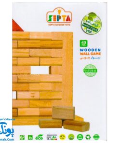 بازی فکری دیوار چوبی ۴۳ قطعه مدل سپتا