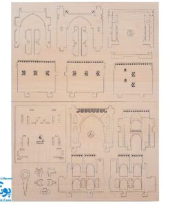 پازل چوبی سه بعدی فرهنگ و تمدن مدل منار جنبان