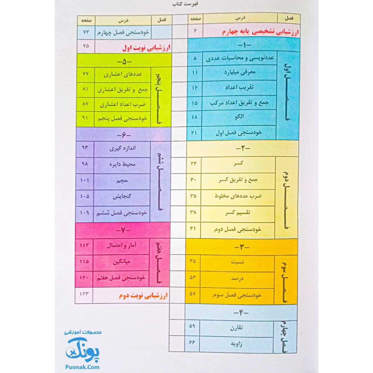 کتاب کار و تمرین ریاضی پنجم دبستان مدل تاک