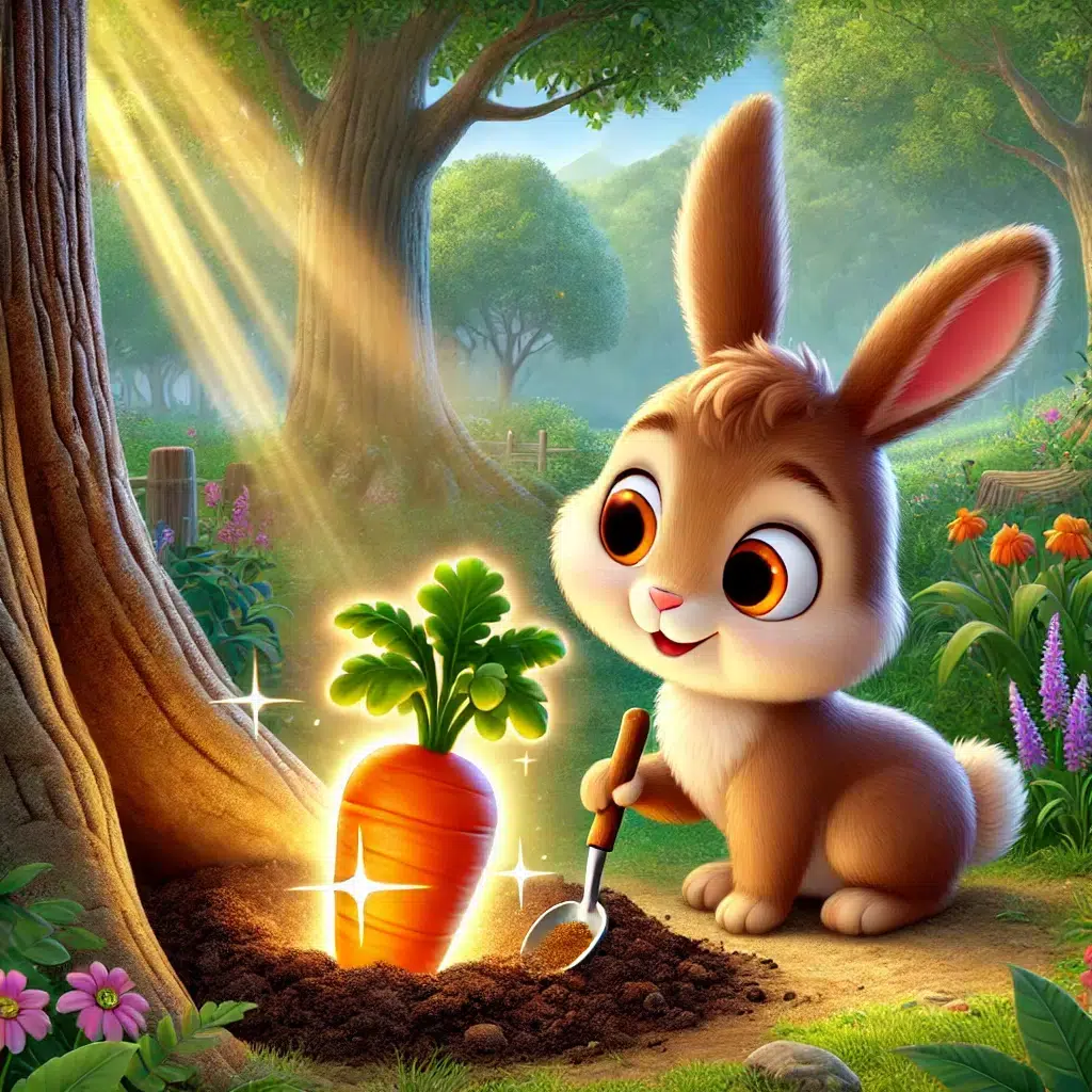 قصه شب کودکانه برای 6 سالهها / خرگوش و هویج جادویی