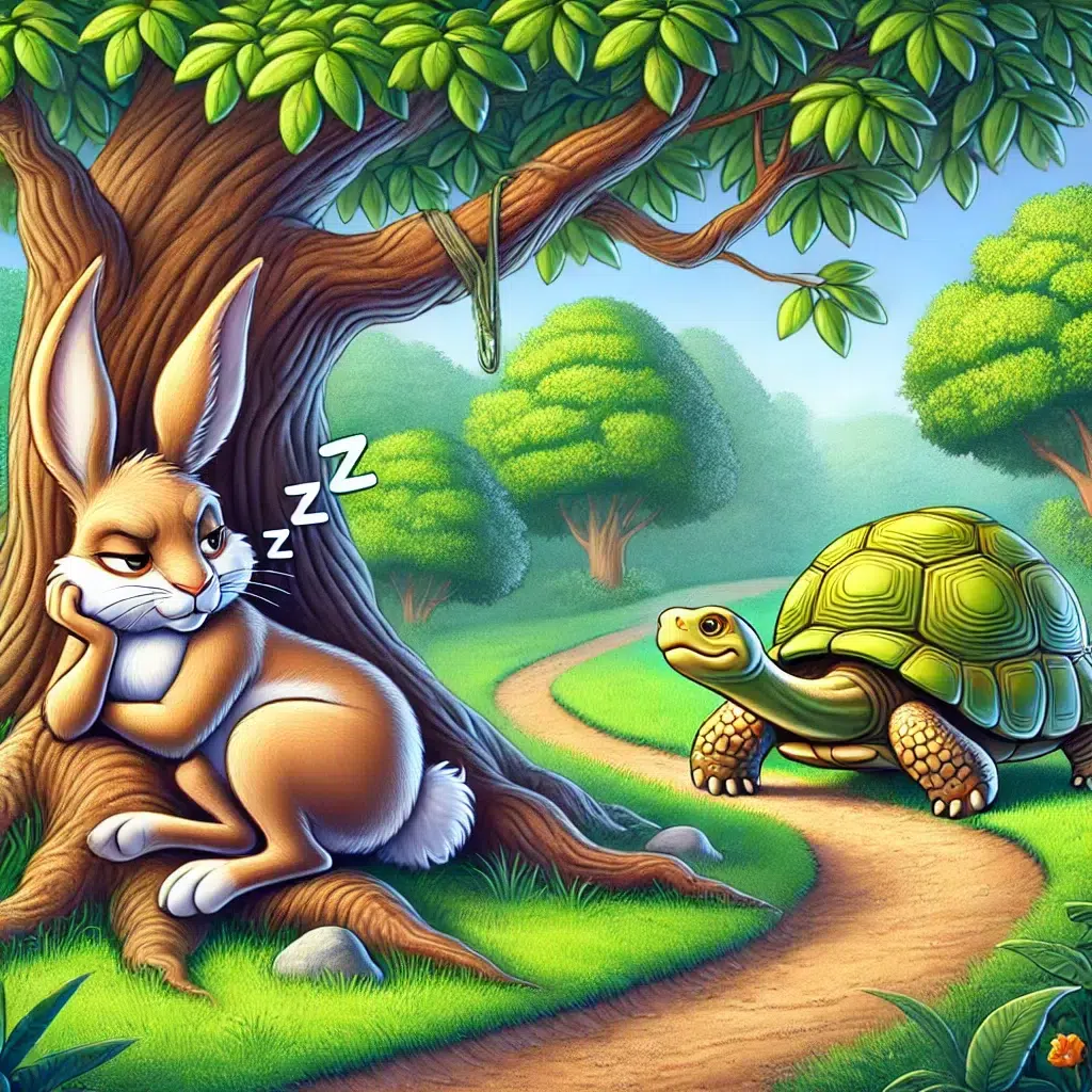 قصه شب کودکانه برای 6 سالهها/ قصه خرگوش و لاک پشت