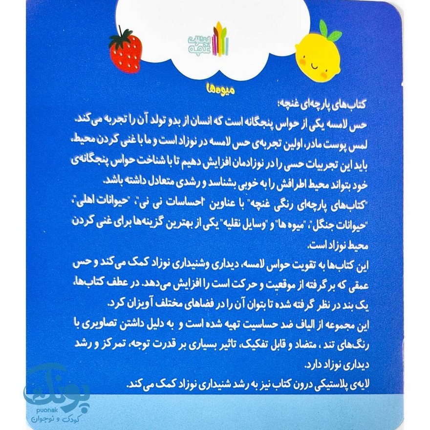 کتاب پارچه ای میوه ها